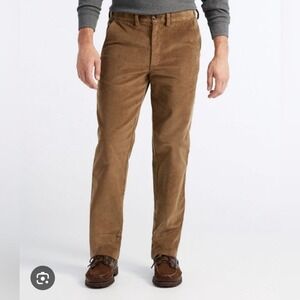 L.L. Bean Corduroy Pants Mens 38x30 Brown Classic Outdoor heritage preppy earthy